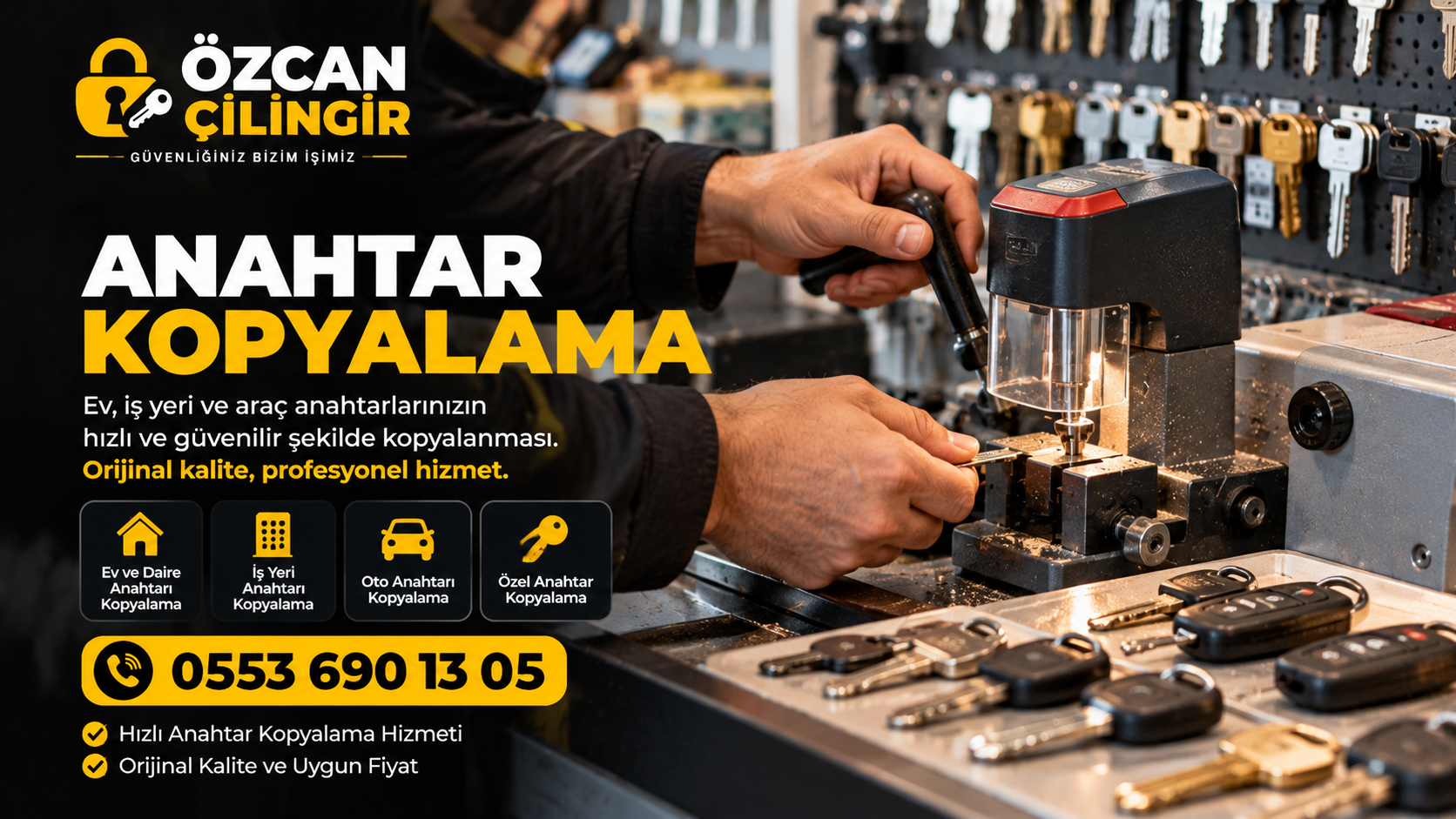 anahtar kopyalama